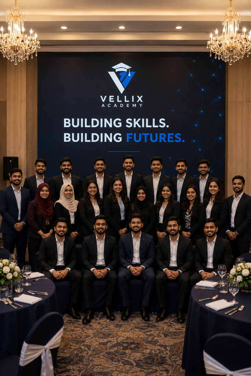 Vellix Academy students